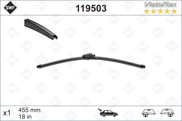 Wiper Blade DAS ORIGINAL REAR 119503