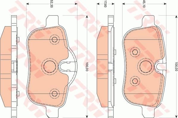 Brake Pad Set, disc brake GDB1827