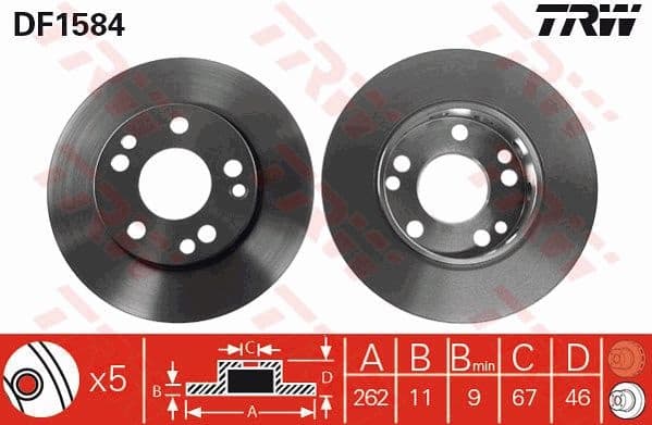 Brake Disc DF1584