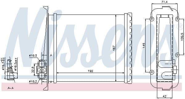 Heat Exchanger, interior heating ** FIRST FIT ** 73640