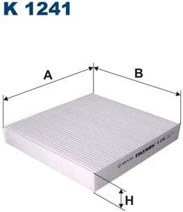 Filter, cabin air K1241