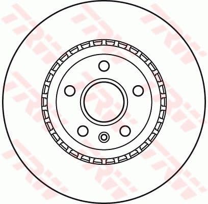 Brake Disc TRW SINGLE DF6113S - image 2