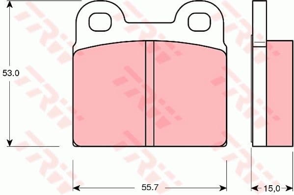 Brake Pad Set, disc brake COTEC GDB102