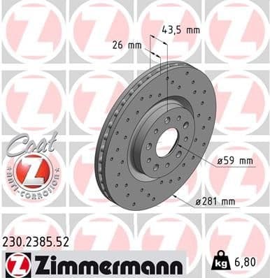 Brake Disc SPORT BRAKE DISC Z 230.2385.52