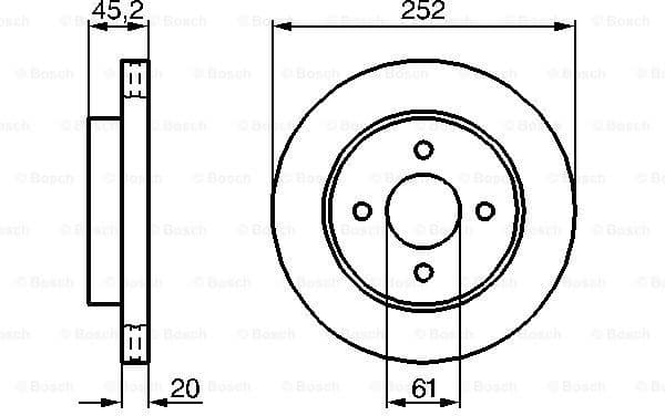 Brake Disc 0986479238