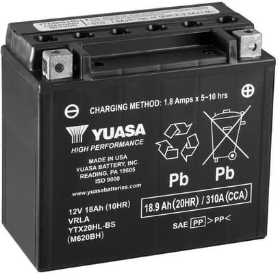 Starter Battery High Performance Maintenance Free YTX20HL-BS