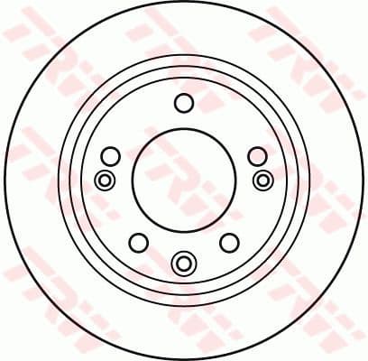 Brake discs kit rear, (2pcs), Top Quality DF6123 - image 3