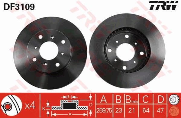 Brake Disc DF3109