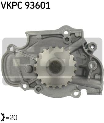 Water Pump, engine cooling VKPC 93601
