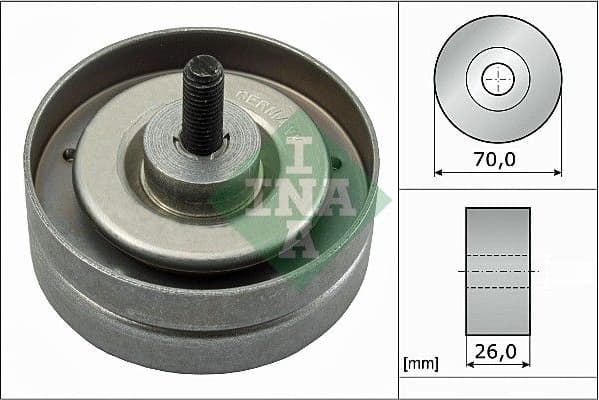 Deflection/Guide Pulley, V-ribbed belt 532078910