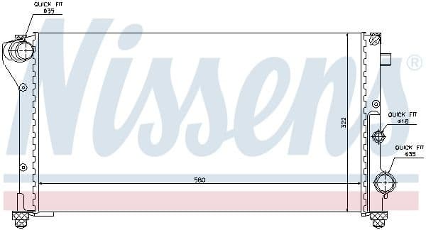 Radiator, engine cooling 617846