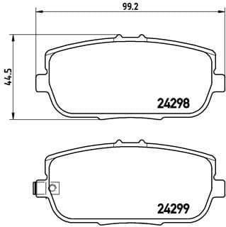 Brake Pad Set, disc brake PRIME LINE P49044