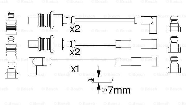 Ignition Cable Kit 0986356794 - image 5