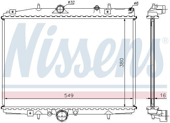 Radiator, engine cooling ** FIRST FIT ** 61291A