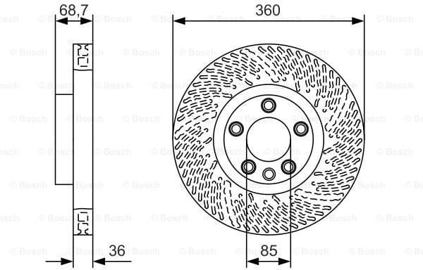 Brake Disc 0986479B13