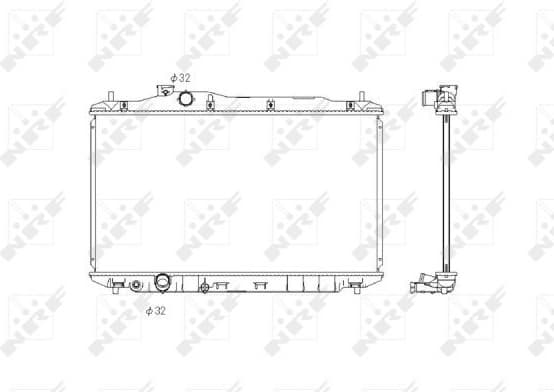 Radiator, engine cooling 58323