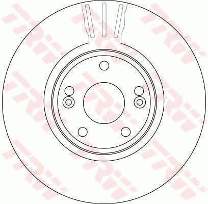Brake Disc TRW SINGLE DF4229S - image 2