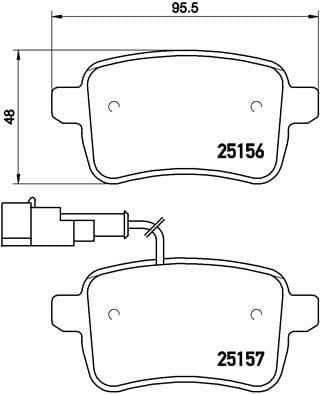 Brake Pad Set, disc brake PRIME LINE P23133