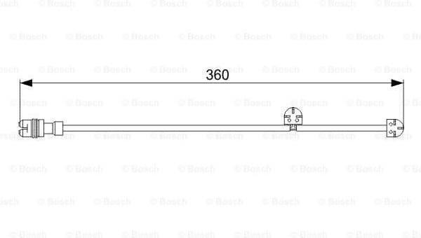 Warning Contact, brake pad wear 1987473023 - image 2