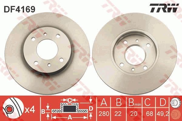 Brake Disc DF4169