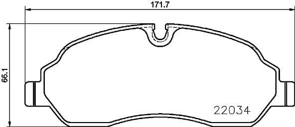 Brake Pad Set, disc brake PRIME LINE P24171
