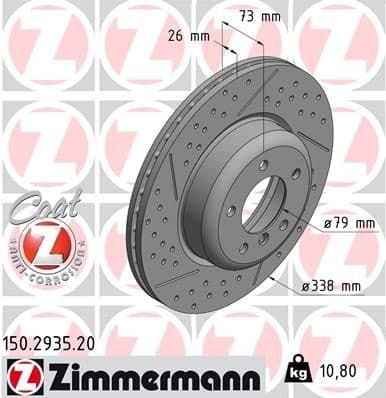 Brake Disc COAT Z 150.2935.20 - image 2