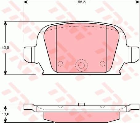 Brake Pad Set, disc brake GDB1412
