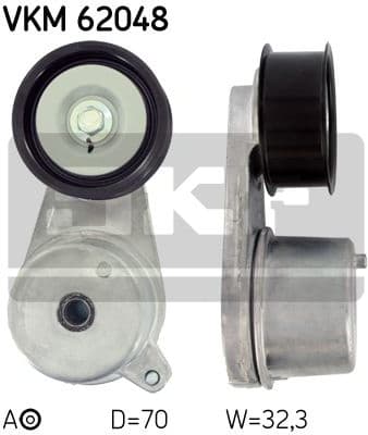 Belt Tensioner, V-ribbed belt VKM 62048