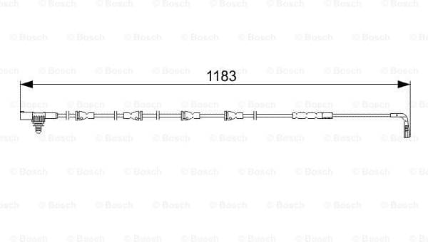 Warning Contact, brake pad wear 1987473031 - image 2