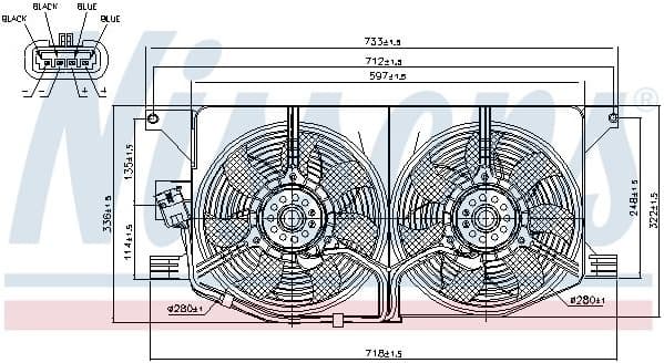 Fan, engine cooling 85402