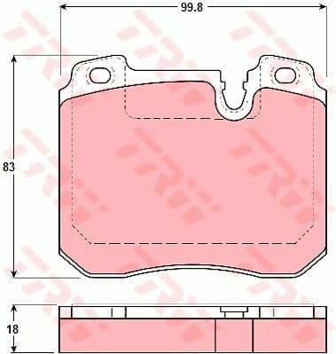 Brake Pad Set, disc brake GDB1161