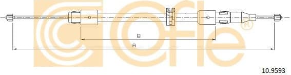 Cable Pull, parking brake 10.9593