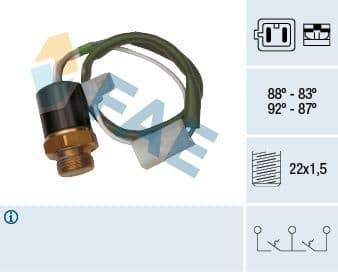 Temperature Switch, radiator fan 37830