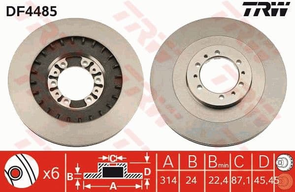 Brake Disc DF4485