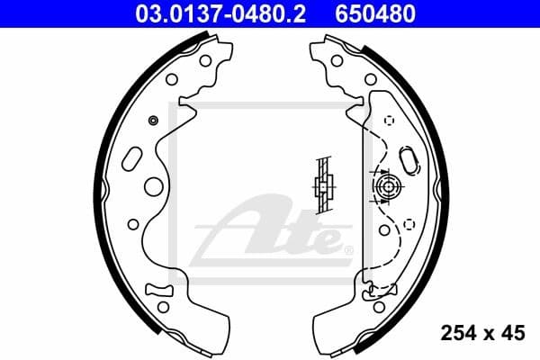 Brake Shoe Set 03.0137-0480.2