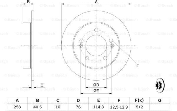 Brake Disc 0986479059