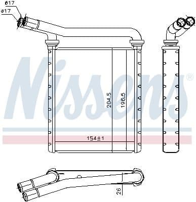 Heat Exchanger, interior heating 707090