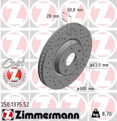 Brake Disc SPORT BRAKE DISC Z 250.1375.52