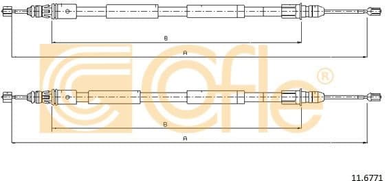 Cable Pull, parking brake 11.6771 - image 2