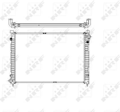 Radiator, engine cooling 55444