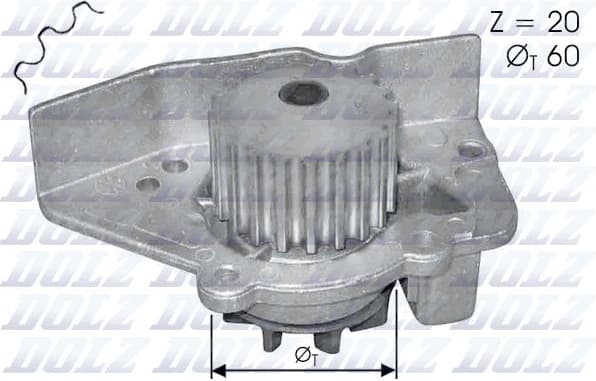 Water pump cooling system N-405