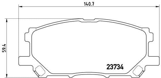 Brake pads front, Top Quality P83067