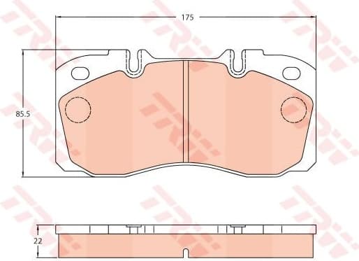 Brake Pad Set, disc brake GDB5068