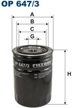 Filter, operating hydraulics OP647/3