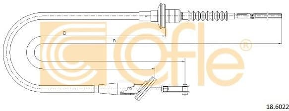 Cable Pull, clutch control 18.6022