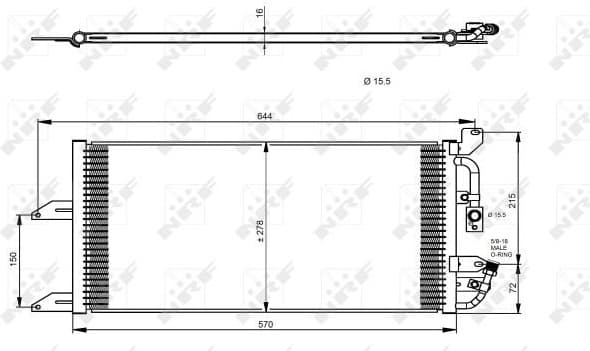 Condenser, air conditioning EASY FIT 35335