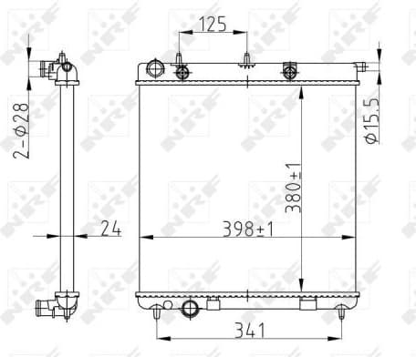 Radiator, engine cooling Economy Class 50429A