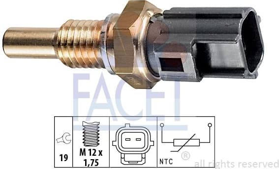 Sensor, coolant temperature Made in Italy - OE Equivalent 7.3294 - image 2