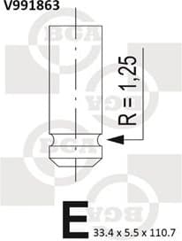 Valve inlet V991863 - image 2