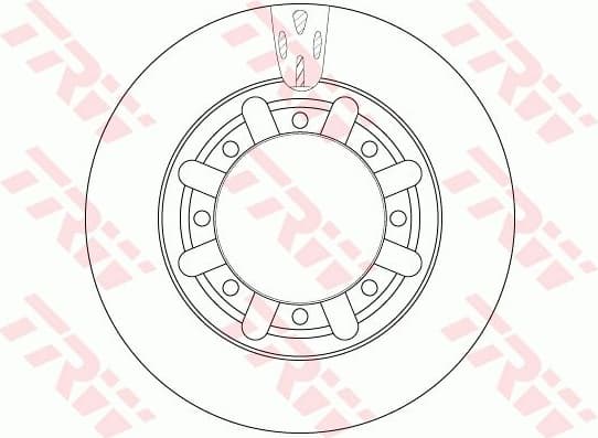 Brake Disc TRW SINGLE DF6335S